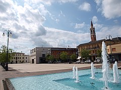 Piazza Libertà ad Azzano Decimo.