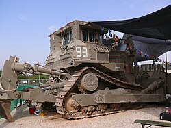 דחפור D9R עם חליפת המיגון הבסיסית (דור 3 ללא השיפורים)