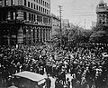 Image 37Crowd gathered outside old City Hall during the Winnipeg general strike, June 21, 1919.