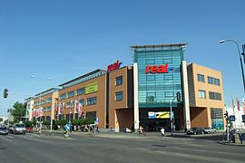 Un hypermarché Real dans un centre commercial à Dantzig en Pologne.