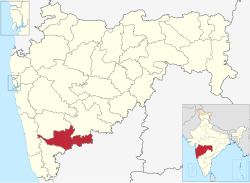 Location o Sangli destrict in Maharashtra