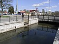 Die Reste der ehemals stolzen Wasserkunst – nur noch die Falle links erinnert daran