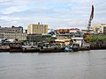 Blick auf die Stadt vom Hafen aus