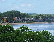 Galle vu des terrasses de Closenberg Hotel.