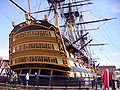 HMS Victory záď lodě (2005)