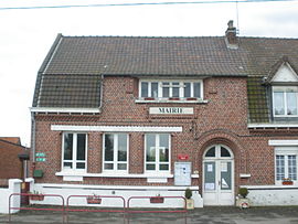 The town hall in Pradelles