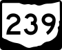 State Route 239 marker