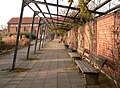 Arcades du parc Vahrenwalder sur le mur extérieur rénové de l'ancienne caserne