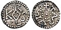 Charlemagne coins, denier or denaro c. 771–793