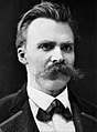 Q9358 Friedrich Nietzsche circa 1875 (Foto: Friedrich Hermann Hartmann) geboren op 15 oktober 1844 overleden op 25 augustus 1900