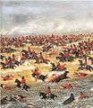 Charge de la cavalerie paraguayenne lors de la bataille de Tuyuti, 1866 (Cándido López)