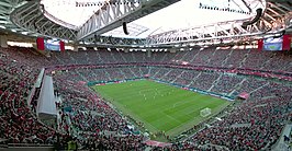 In het Krestovskistadion in Sint-Petersburg vindt de finale plaats.