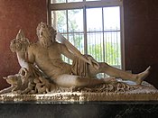 Sculpture du dieu Tibre avec Romulus et Remus, musée du Louvre.