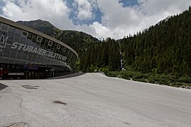 Die Talstation der Gamsgartenbahn am Stubaier Gletscher