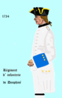 Régiment de Dauphiné 1734 bis 1740