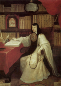 Sor Juana Inés de la Cruz by Miguel Cabrera