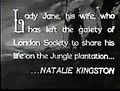 Opening credit for Natalie Kingston