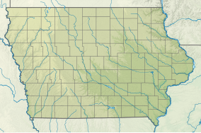 Map showing the location of Fort Defiance State Park