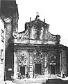 La facciata barocca della cattedrale