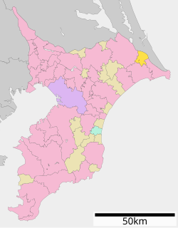 東庄町位置図