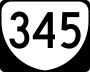 State Route 345 marker