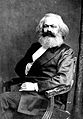 Karl Marx in 1875 overleden op 14 maart 1883