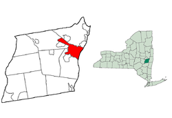 Location in Albany County and the State of New York.