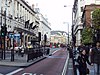 View of Piccadilly by the Meriden Hotel, looking towards Piccadilly Circus