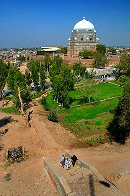 Multan en het mausoleum van Rukn-i-Alam