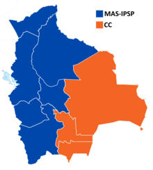 Results of the 2019 Bolivian general election