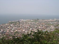 Vista sobre Freetown, em 2008