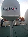 Gyro Stabilized Antenna by Telkom Indonesia in KM Dorolonda. Now every Pelni Ships provided GSM and GPRS network by Telkom's subsidiaries, Telkomsel