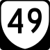 State Route 49 marker