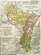 L'Alsace-Lorraine en 1871.