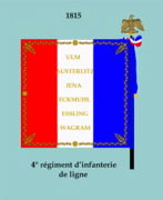 Drapeau modèle de 1815 (revers)