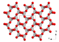 Structure cristalline de l'α-cristobalite.