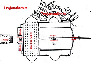Skizze zum Trajansforum