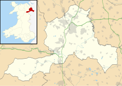 Llanarmon Dyffryn Ceiriog is located in Wrexham