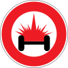 No vehicles carrying more than a certain quantity of explosive of readily inflammable substances