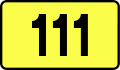 Voivodeship Road 111 shield}}