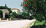 The original station in Nafplion. No longer used for trains. Now a cafe, museum site and municipal conservatory.