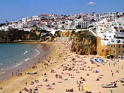 Sandstrand i Albufeira.