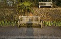 Ian Dury memorial bench in Richmond Park, southwest London