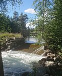 Lågens utløp fra tjern ved jernverket