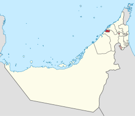 Kaart van Ajman