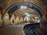 Platform at City Hall station