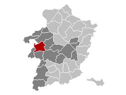 Ligging van Lummen in die provinsie Limburg