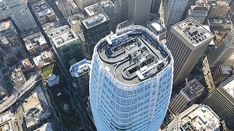 The roof of Salesforce Tower