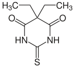 Struktur von Thiobarbital