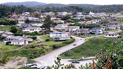 A view of Trinidad from a trail on nearby Trinidad Head on May 27, 2006.